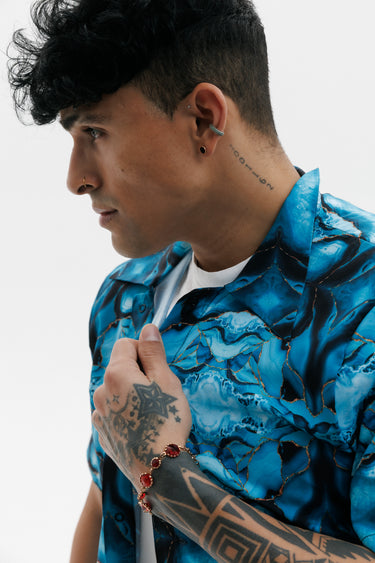 Men’s casual shirt “Sea Wave”