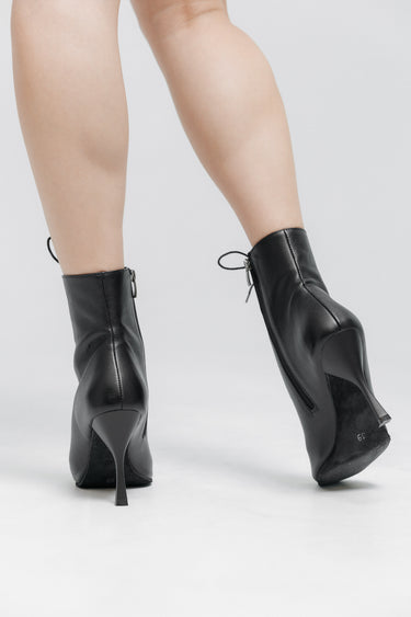 Heels Power Leather Black