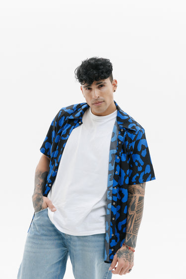 Men’s casual shirt “Electric Jungle”